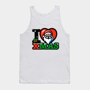 I heart santa claus xmas Tank Top